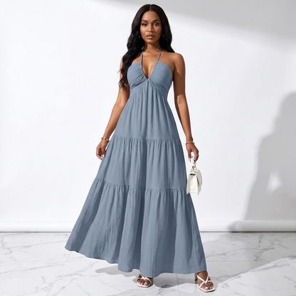 Moonlit Halter Dress